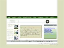 Tablet Screenshot of inverrarygolf.com